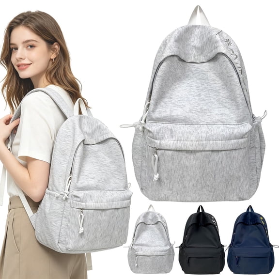 Backpack for Teenage ,Waterproof Lightweight Bags Travel Daypack Simple Cute College Backpack Rucksack for Women Men fit 14 Inch Laptop 1pc