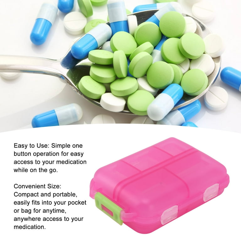 Cielo Pill Holders - Petite Slim Single Chamber Keychain Pill Holder,  Stainless Steel Pill Keychain Container, Waterproof Pill Case, Compact with