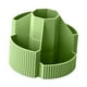 thumbnail image 1 of Organizador de escritorio giratorio para lápices y bolígrafos con 5 compartimentos. Verde, 1 of 9