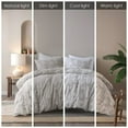thumbnail image 3 of Cotton Bedding Set 3 Piece Cotton Jacquard Duvet Set-King/Cal King,Comforter Set, 3 of 12