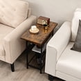 thumbnail image 3 of Gymax 2 Pcs Table de Chevet avec Station de Charge Dessus Rabattable pour Salon, 3 of 10