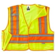 thumbnail image 2 of Ergodyne Glowear 8245PSV Type P Class 2 Public Safety Vest, Lime, S/M, 2 of 3