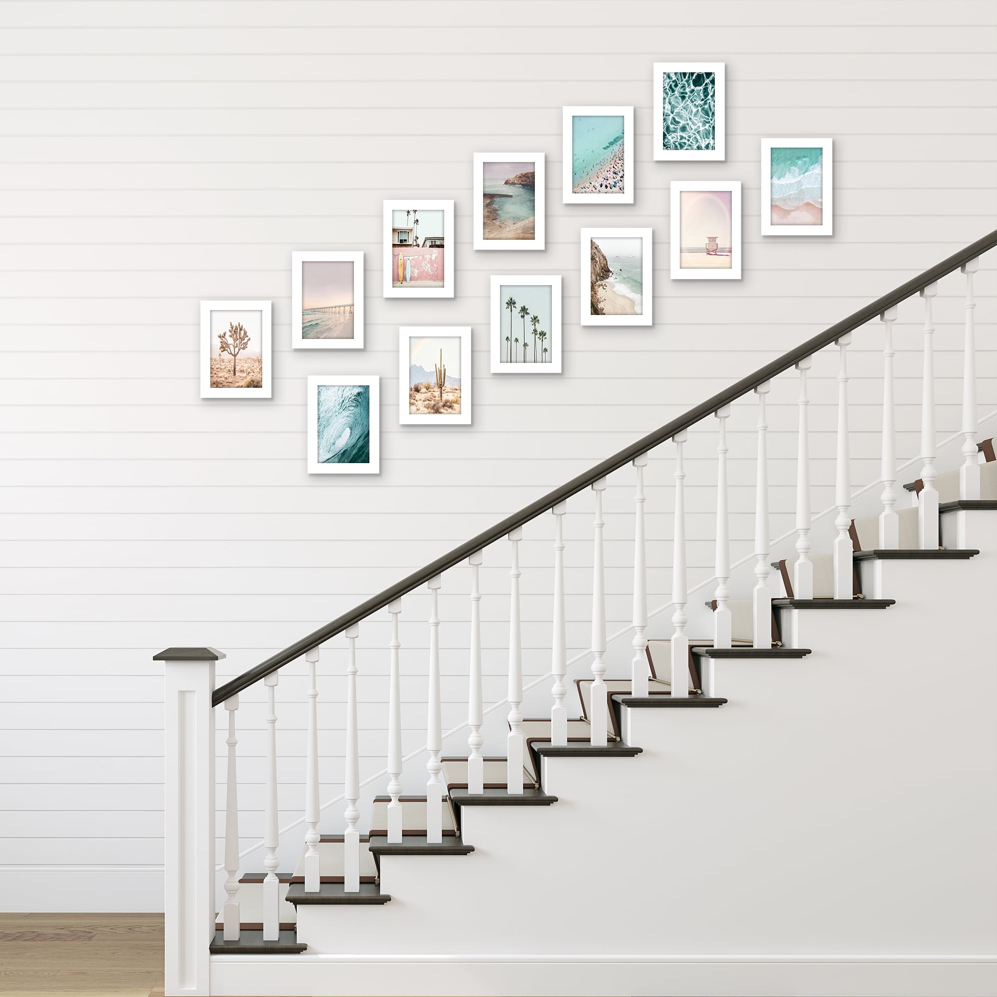 Americanflat 4" x 6" Picture Frame Set to Enhance Wall Decor - White - 12 Pack