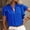 Blue, variant on Rezuofi 1 Pcs Womens Summer Tops 2025 Casual V Neck Ruffle Cap Sleeve Blouse Shirts Basic Tunic Tops Spring Outfits