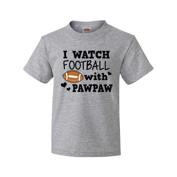 Inktastic I Watch Football with My Pawpaw Youth T-Shirt