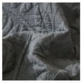 thumbnail image 5 of 3-Piece 100% Cotton Oversized Bedspread Lightweight Quilt Coverlet Embroidery Farmhouse Bedding Set T0 (Dark Grey, King (118"x106")), 5 of 8