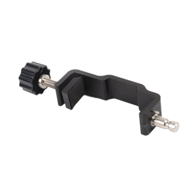 Bunblic Rtk Pole Clamp Data Collector Clamp with Compass for Survey Equipment Rtk Measurements Land Survey Aluminum TC 6
