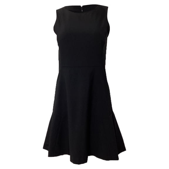 Pre-Owned Theory Sleeveless A-Line Mini Dress in Black Wool