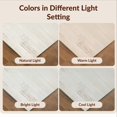 thumbnail image 7 of Design&I 4'x6' Washable Area Rug Beige Contemporary Neutral Abstract Brushed Interlocking Large for Dorm Room, Living Apartment, Flatweave Daily Traffic Ready, 7 of 7