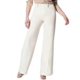 thumbnail image 2 of Women'S High Waisted Bell Bottom Pull on Jeans Tummy Control Stretchy Baggy Casual Jean Leggings White M, 2 of 8