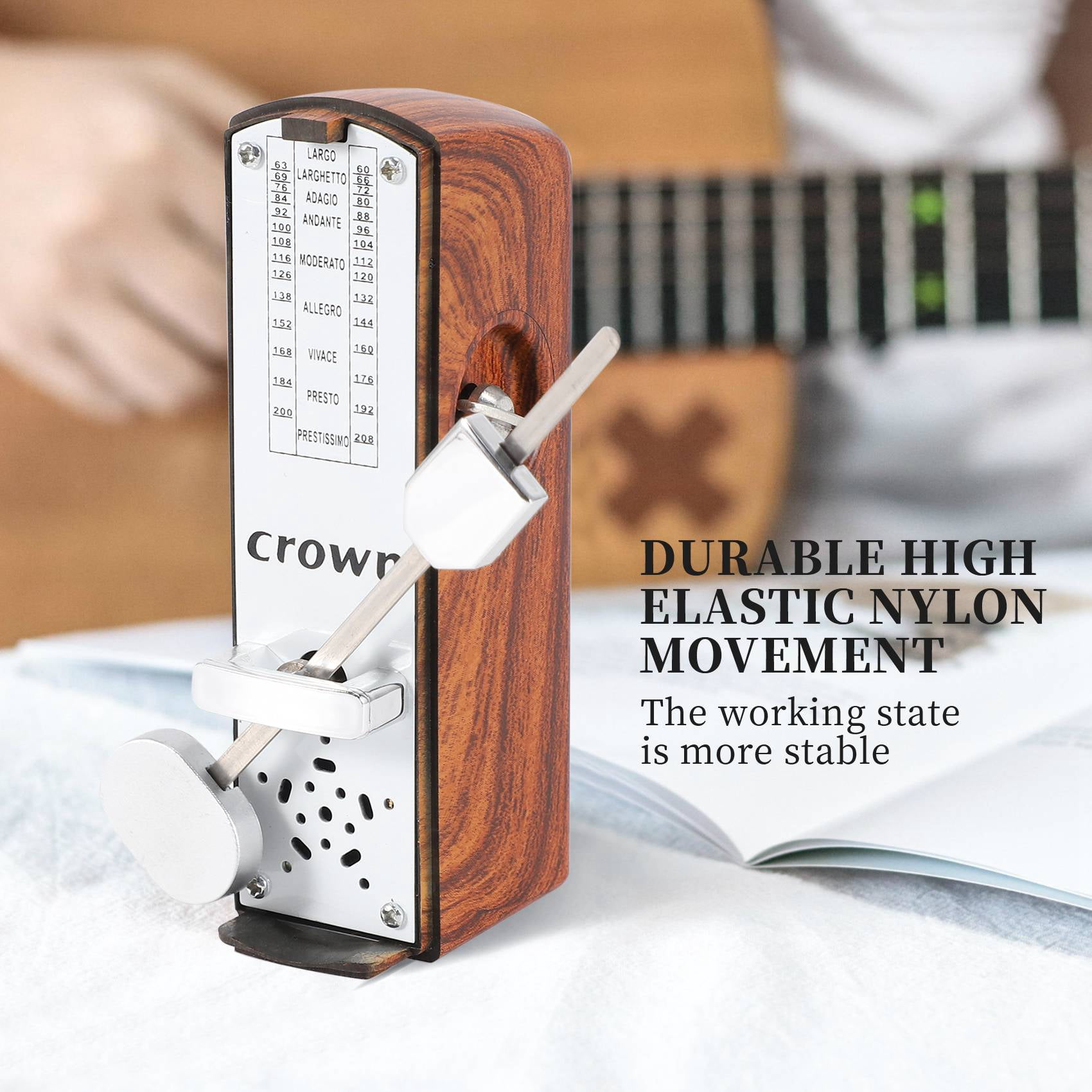 Portable Mini Mechanical Metronome Universal Metronome for Piano Guitark6453