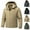 Khaki, variant on Down Jacket Mens Winter Warm Snow Coat Windbreaker Hooded Work Outerwear Snowboarding Jackets Black