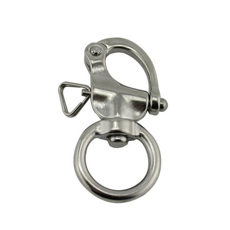 

Stainless Steel Rigging Sailing Fixed Bail Snap Shackle Fixed Eye Snap Hook Sailboat Sailing Boat Yacht Outdoor Living