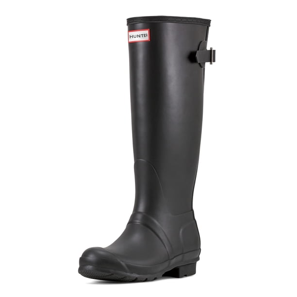Botas Hunter Originales Altas para Mujer, Ajustables, Negras