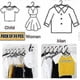 thumbnail image 2 of Travel Hanger Portable Folding Hanger Foldable Clothes Drying Rack, 2 of 5