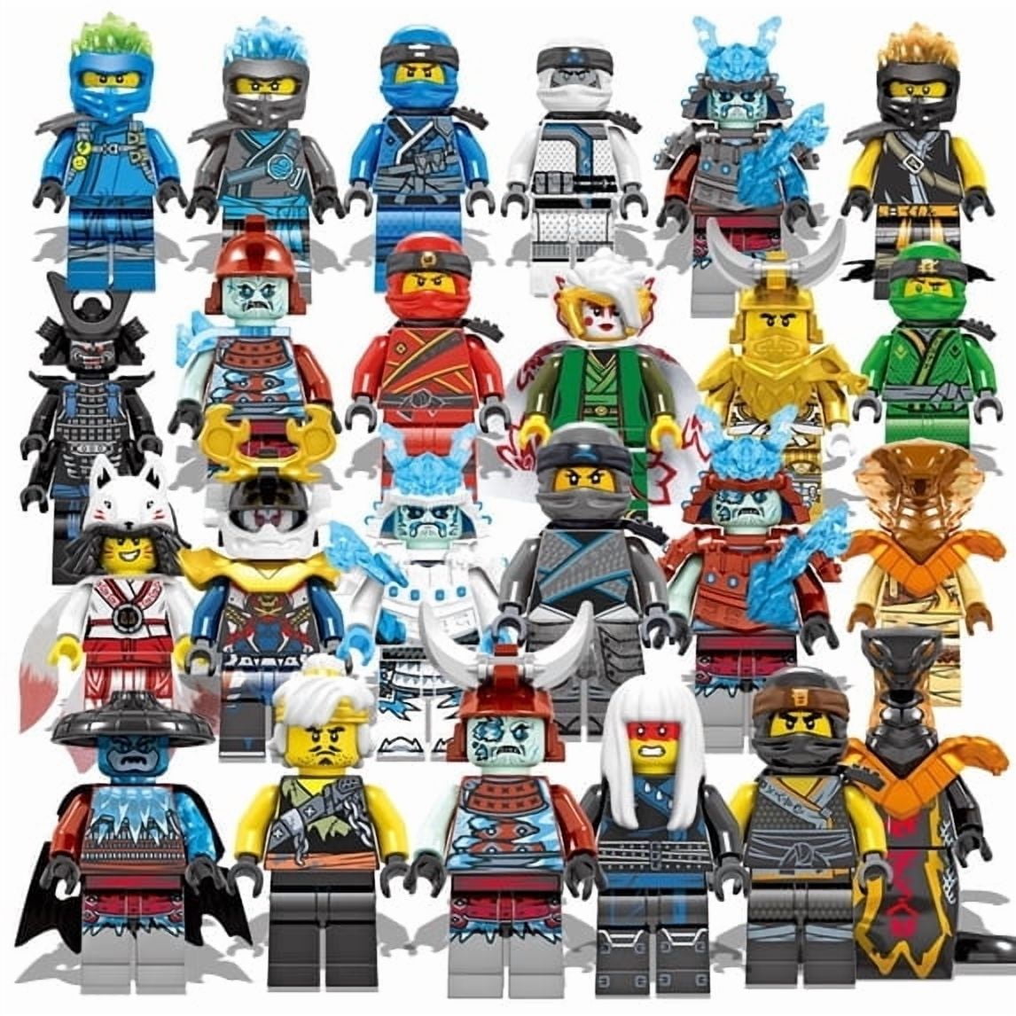 24 PCS Minifigures Set Ninja Movies Building Blocks Creative Puzzle Toys for Children Christmas Gift Birthday Present