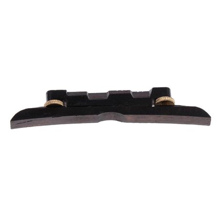 Ponte Per Mandolino In Ebano 1PZ - Regolabile E Durevole - Colore Marrone Scuro