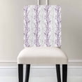 thumbnail image 3 of Purple Grey Chair Covers Set of 6 Tree Branch Chair Back Covers Stretch Removable Washable Slipcovers Protector for Dining Room Kitchen Party Decor, 3 of 5