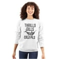 thumbnail image 3 of Fishing Beer Drinkers Funny Joke Cool Unisex Plus Fleece Graphic Sweatshirt Brisco Brands 2X, 3 of 5