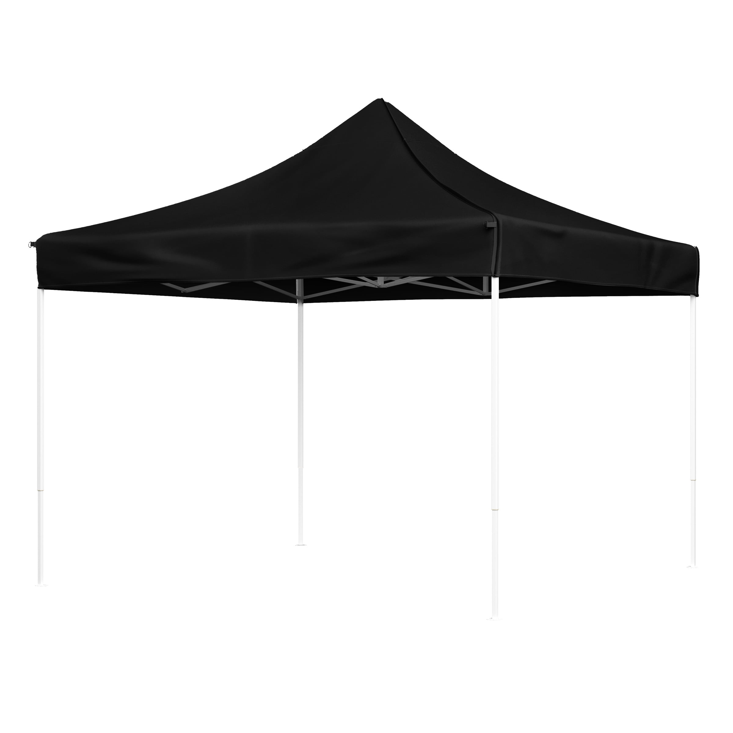 Stalwart 10x10 ft Pop Up Canopy Tent - UPF30 Beach Tent Sun Shelter, Black