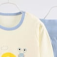thumbnail image 5 of BOBOGOJP Toddler Boys Girls Spring Summer 2Pcs Sweatshirt Tops Pants Casual Sweatsuit, Everyday Sweatsuit Light Blue,Size 18-24 Months, 5 of 7