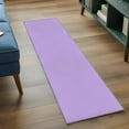 thumbnail image 4 of Purple Large Area Rugs for Bedroom Living Room, Soft Non Slip Carpet Bedside Rug, Modern Pure Lavender Purple Rectangular Floor Cover Kitchen Accent Rug 2'x6' for Dining Room/Office, 4 of 9