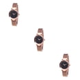 thumbnail image 3 of Reloj Inteprter Star Sky para mujer correa de malla cuarzo analógico oro rosa, 3 of 6