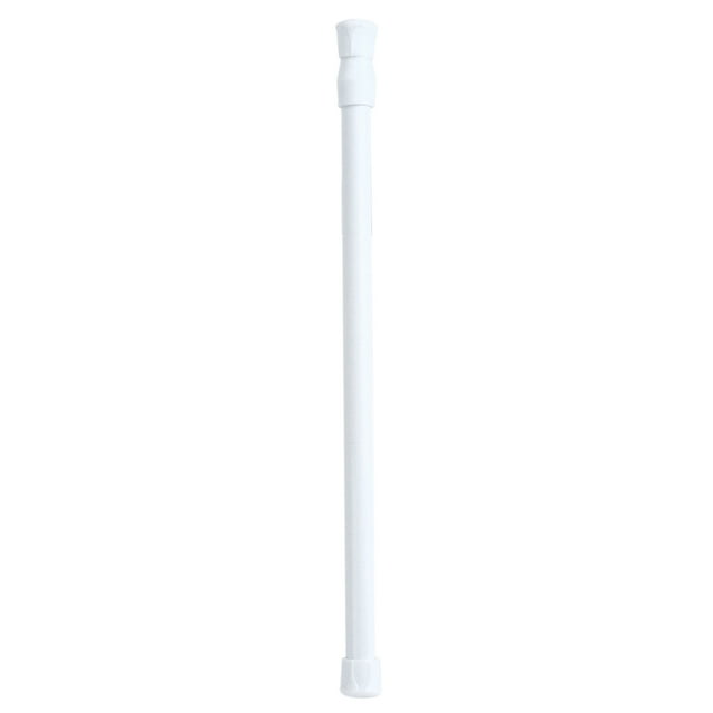 Shower Curtain Rod, Adjustable Spring Loaded Tension Rod Shower Extendable Curtain Closet Window Rail Pole (11.8in-19.7in)
