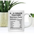 thumbnail image 2 of CTDream Funny 11oz. Ceramic Coffee Tea Mug Thank You Gift, 4-H Advisor Nutritional Facts, 1-Pack, 2 of 7