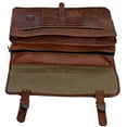 thumbnail image 4 of Vintage Men'S Brown Handmade Leather Briefcase Best Laptop Messenger Bag Satchel for Men Gifts for Him, 4 of 7