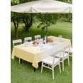 thumbnail image 4 of Outdoor Tablecloth with Umbrella Hole and Zipper, Yellow Ombre Waterproof Patio Tablecloth for Dining 52''x70'', Modern Gradient Abstract Art Wipeable Table Cover for Picnic BBQ Party Patio, 4 of 9