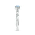 thumbnail image 3 of ANGARA Natural Nature Inspired Aquamarine & Diamond Twisted Vine Ring in 14K White Gold for Women (Size-5mm) | March Birthstone, Anniversary, Jewelry Gift for Women | Natural Aquamarine Ring, 3 of 9
