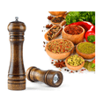 thumbnail image 5 of Oak Pepper Grinder Hand Movement Wood Salt Pepper Mill Kitchen Cooking Tool 8 inch, 5 of 6