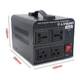 thumbnail image 4 of Transformador de Voltaje Cantonape 1500 Vatios Dual de Alta Conversión con Tomas Universales y de EE, 4 of 7