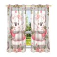 thumbnail image 2 of Koalas Strawberry Blackout Curtains Thermal Insulation 63 inch Grommet for Bedroom Living Room Bathroom Kitchen Windows 2 Pack, 2 of 6