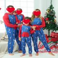 thumbnail image 3 of Pyjamas Assortis de Noël pour la Famille, Grenouillère Renne à Manches Longues, Combinaison une Pièce pour Adultes, Enfants, Bébé, 3 of 6