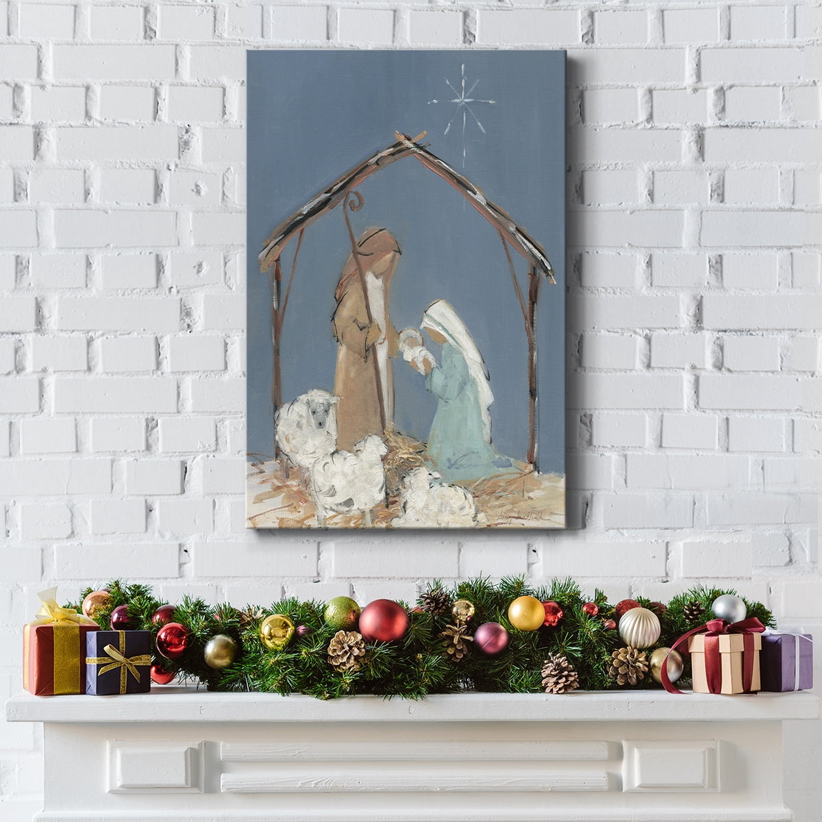 Twilight Nativity Family- Gallery Wrapped Canvas