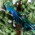 thumbnail image 3 of Christmas Tree Simulation Long Tail Blue Peacock Natural Feathers Crafts Blue Peacock Feathers Simulation Bird Christmas Tree Decorations Crafts Natural Feathers Christmas Holiday Birthday Gift, 3 of 11