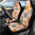 thumbnail image 2 of KUIFORTI Daisy Colorful Car Seat Covers All-Season Protection 14 Pack Car Accessories Full Set for Women Men Universal fit for SUV,Van,Saden,Truck Elastic Fabrics Easy Installation, 2 of 7