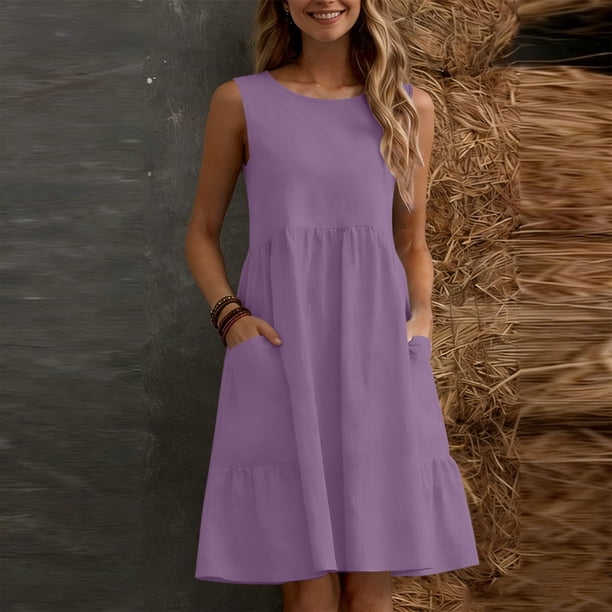 violet linen blend midi dress Violet Linen Blend Midi Dress - Paradise Green