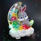 thumbnail image 4 of Electronic Pet Rabbit Transparent Gear Moon Rabbit Toy Car Children's Interactive Playmate Educational Crawling Toys For Baby, 4 of 5