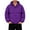 Purple003, variant on Mens Puffer Jacket with Hood Solid Color Windproof Full Zip Paded Coats Relaxed Fit Thermal Jackets Winter Casual Coat with Pockets Purple 3XL