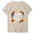 thumbnail image 4 of Busydd Womens T Shirts Fashion Holiday Mother's Day Graphic Tees for Women Casual Round Neck Short Sleeve Going Out Tee Top L, 4 of 5