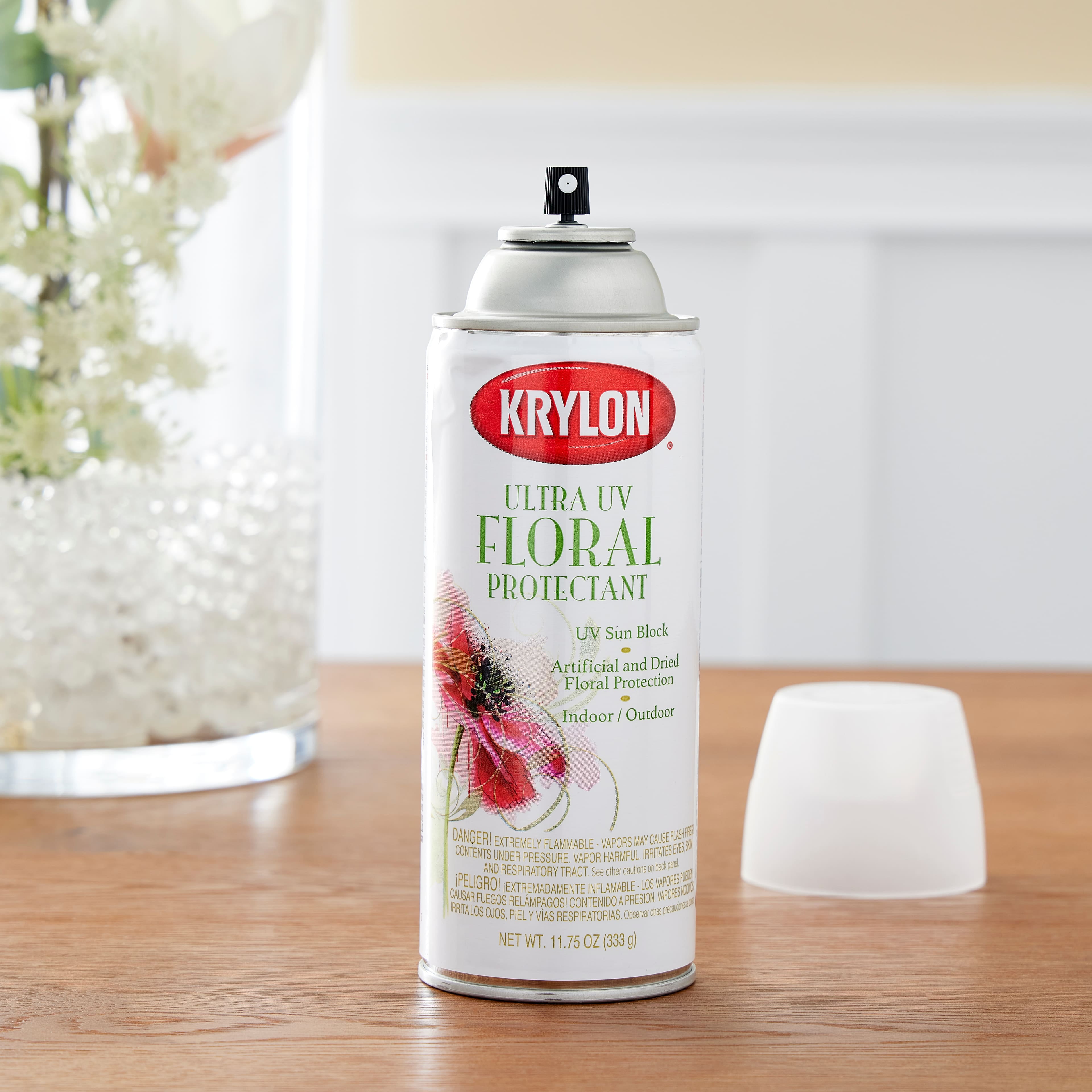 Krylon® UV-Resistant Clear Sealer Spray - Matte Finish - 11 oz.   Artificial plants outdoor, Floral supplies, Submersible flowers