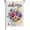 Pansy Flower, variant on Welcome Spring Summer Pansy Flower Small Decorative Garden Flag, Floral Mason Jar Eucalyptus Leaves Yard Lawn Outside Decor, Butterfly Burlap Outdoor Home Decoration Double Sided 12 x 18