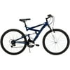 Huffy 26 Inch Mens DS-3 Dual Suspension 7-Speed Mountain Bike - Blue