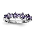 thumbnail image 1 of Bague en Argent Sterling 925 Rhodié avec Améthyste, 1 of 2