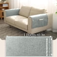 thumbnail image 4 of Chenille Sofa Armrest Cover Anti-Slip Couch Furniture Protector for Recliners Armchairs and Sectionals 16x43 Inch Ice Blue, 4 of 9