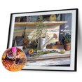 thumbnail image 1 of Cuadros Decorativos Kit de pintura de diamantes 5D Flor y nido de pájaro Taladro redondo completo DIY (J83755) Tmvgtek embutido en tela, 1 of 8