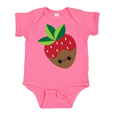 

Inktastic Kawaii Chocolate Strawberry Gift Baby Boy or Baby Girl Bodysuit